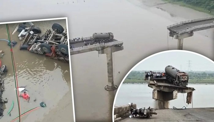 गुजरात के वडोदरा में टूटा पुल, चलती गाड़ियां नदी में गिरीं; 10 लोगों की मौत